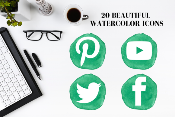 20 Green Social Media Icons and Icons