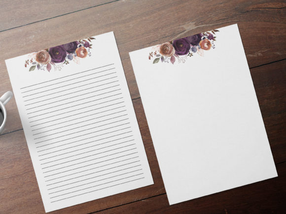 Autumn Wedding Invitation Paper Set and Print Templates