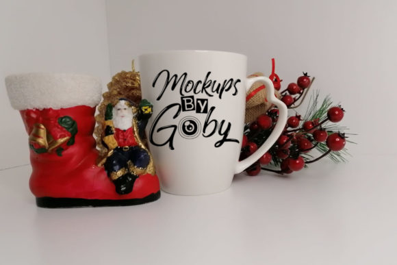 Christmas White Mug Mockup for Mugs Amp