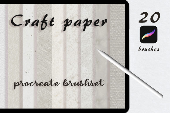 Craft Paper Procreate Brushset and Brushes