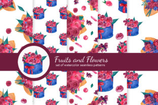 Flowers and Fruits Bouquets Patterns