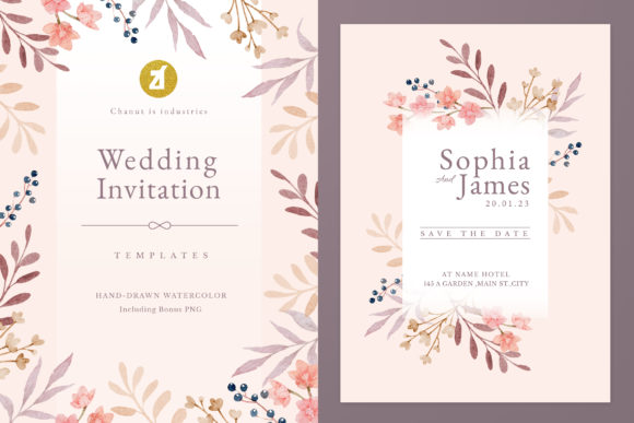 Mix Flower Wedding Invitation Vol.03