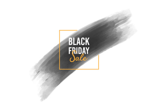 Painted Banner for Black Friday Backgrounds
