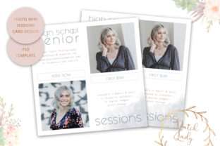 PSD Photo Session Card Template 53 and Print Templates