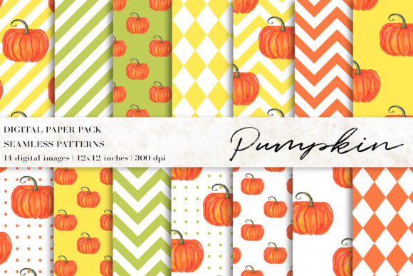 Pumpkin Digital Papers & Patterns