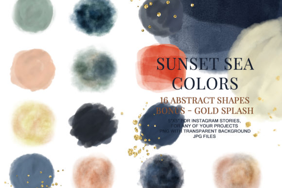 Shapes Brush Stroke Instagram Icons