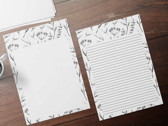 Simple Botanical Stationery Sheets