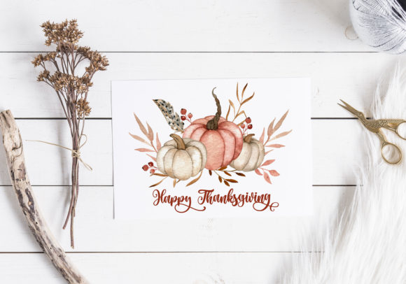 Thanksgiving Card. Fall Greetings Print Templates