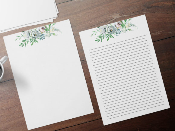 White Blue Elegant Wedding Stationary and Print Templates